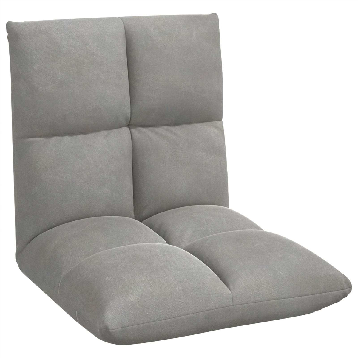 vidaXL Vloerstoel Donkergrijs 50 x 61 x 57 cm Fluweel