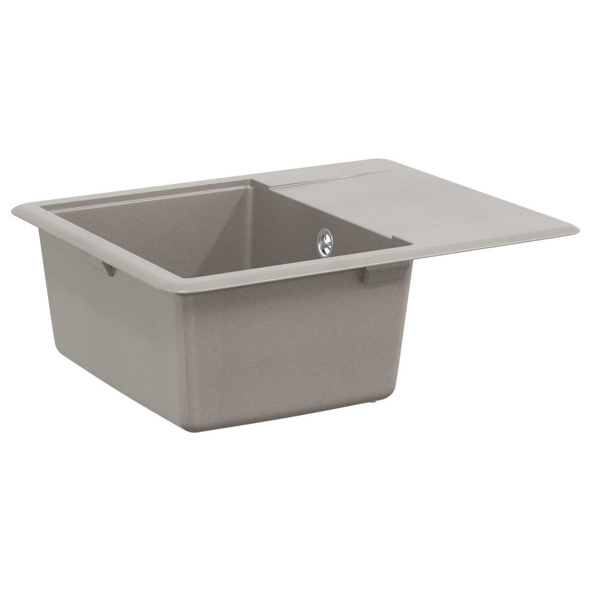 vidaXL Wasbak Zwart 470 x 440 mm Graniet