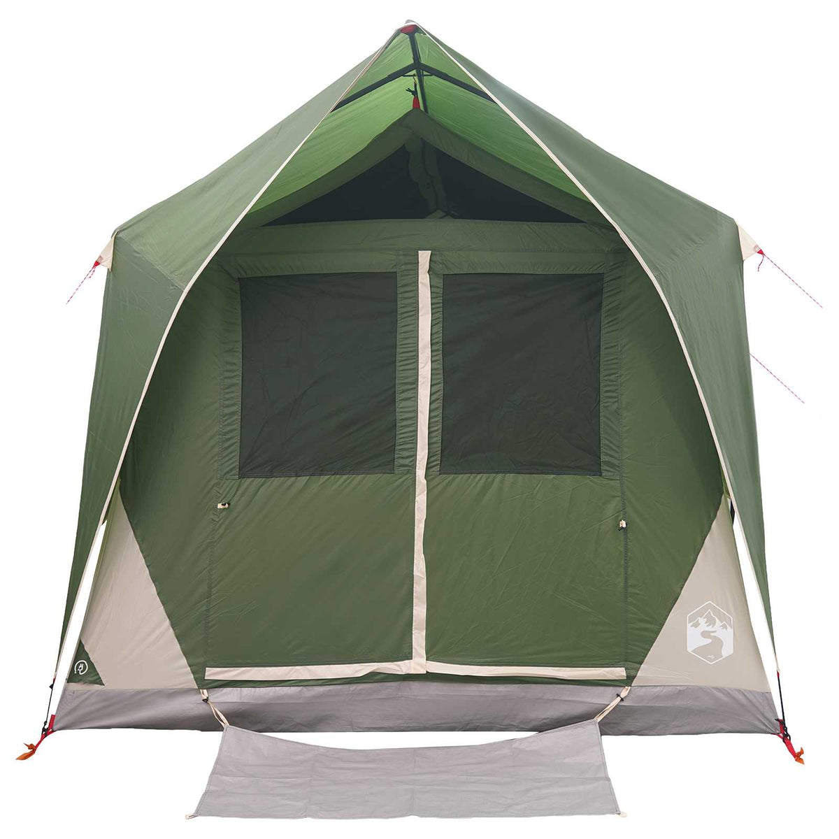 vidaXL Tunneltent met dak Groen 8-persoons Polyester en staal