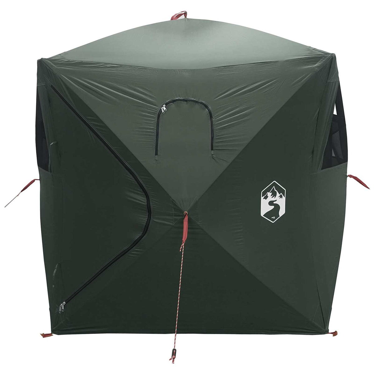 vidaXL Jacht Tent Legergroen 143 x 143 x 165 cm Polyester en staal