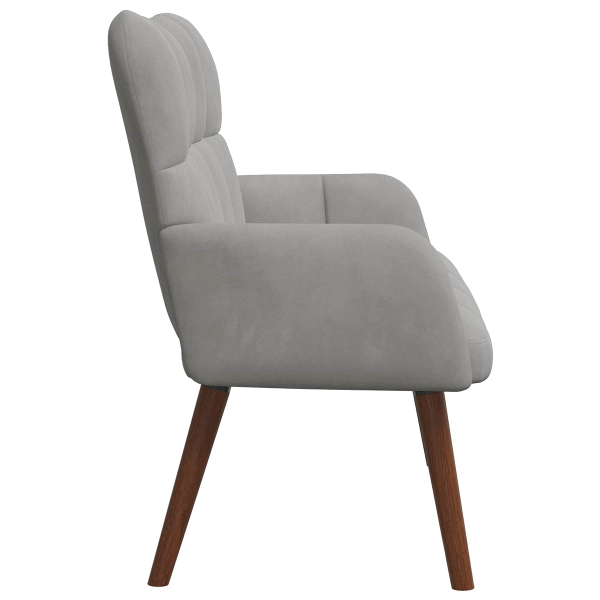 vidaXL Twee Persoons Sofa Lichtgrijs 115 x 61 x 87 cm Fluweel