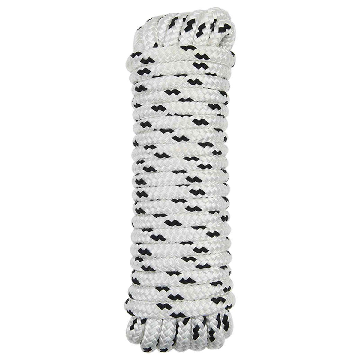 vidaXL Boottouw 6 m 1 Wit en zwart Polyester