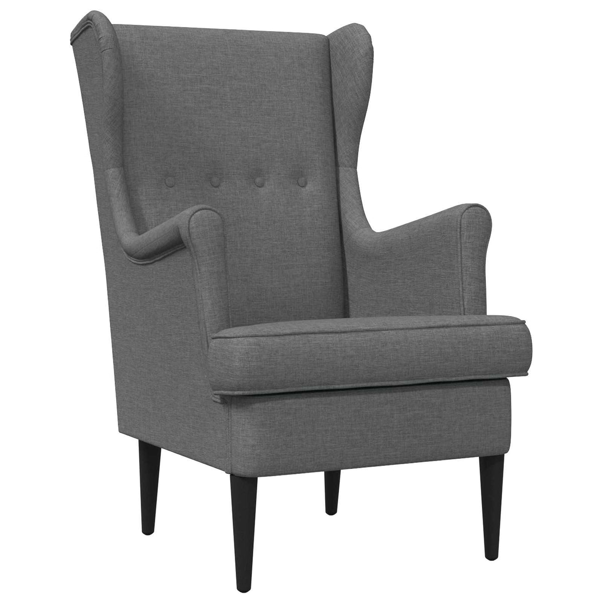 vidaXL Fauteuil Lichtgrijs Stof
