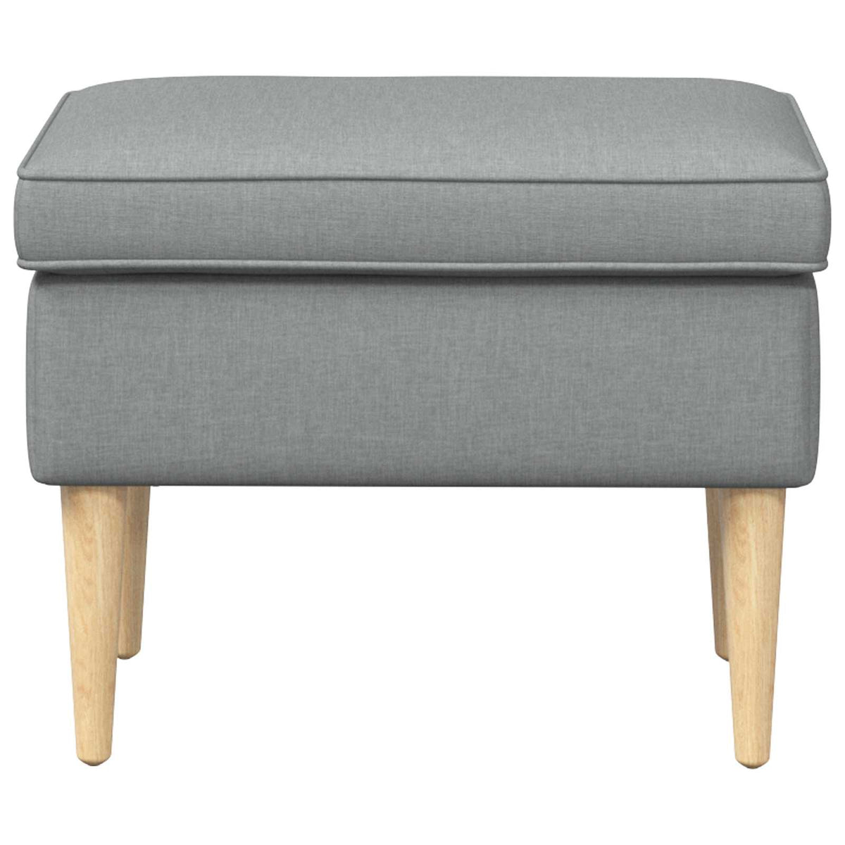 vidaXL Voetenbank Lichtgrijs 55 x 35 x 41 cm 100% Polyester
