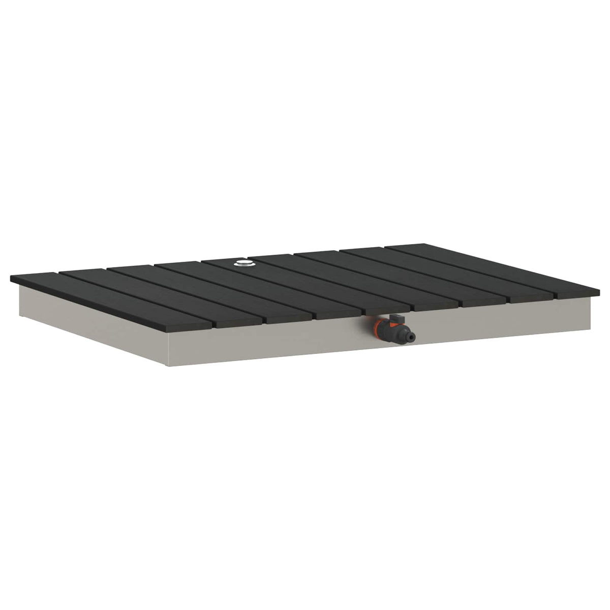 vidaXL Tuin vloershower WPC en RVS 201 Bruin