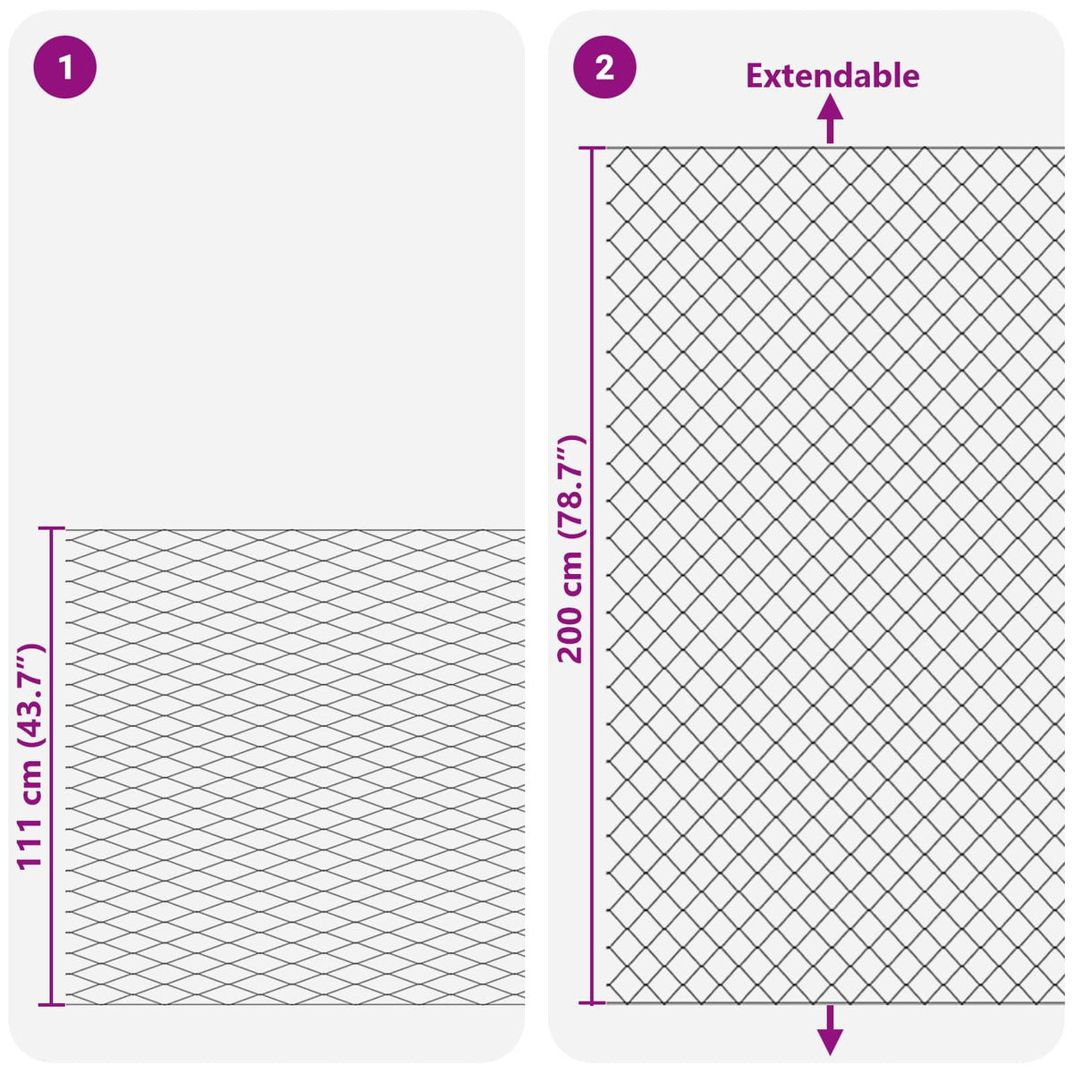 vidaXL Draadgaashek Groen 2 x 10 m Staal