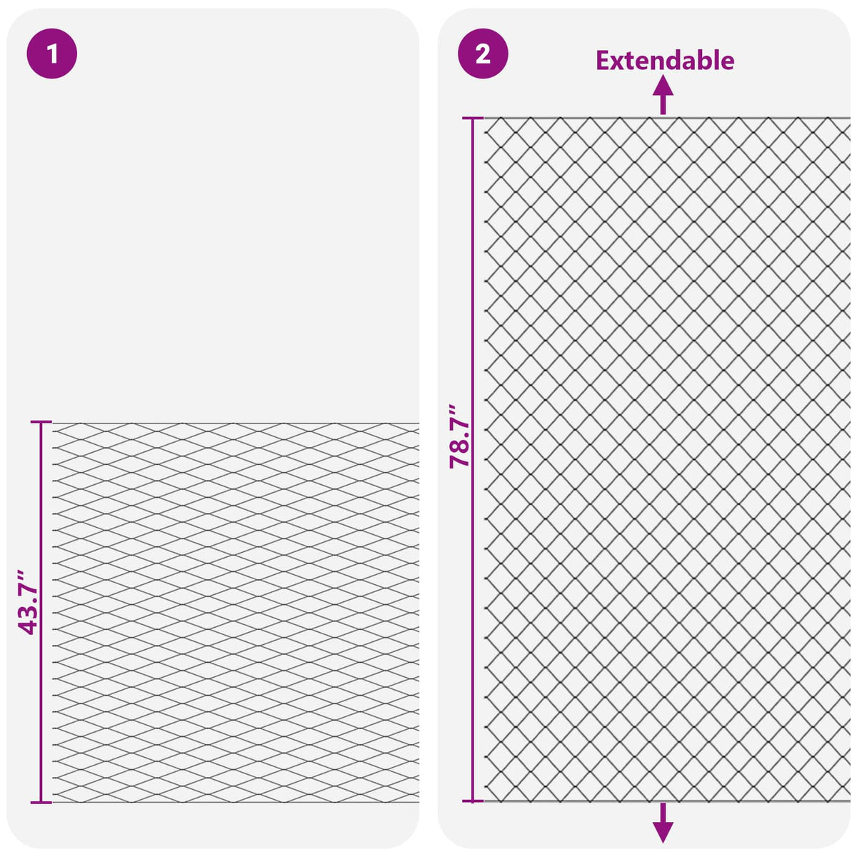 vidaXL Draadgaashek Groen 2 x 10 m Staal