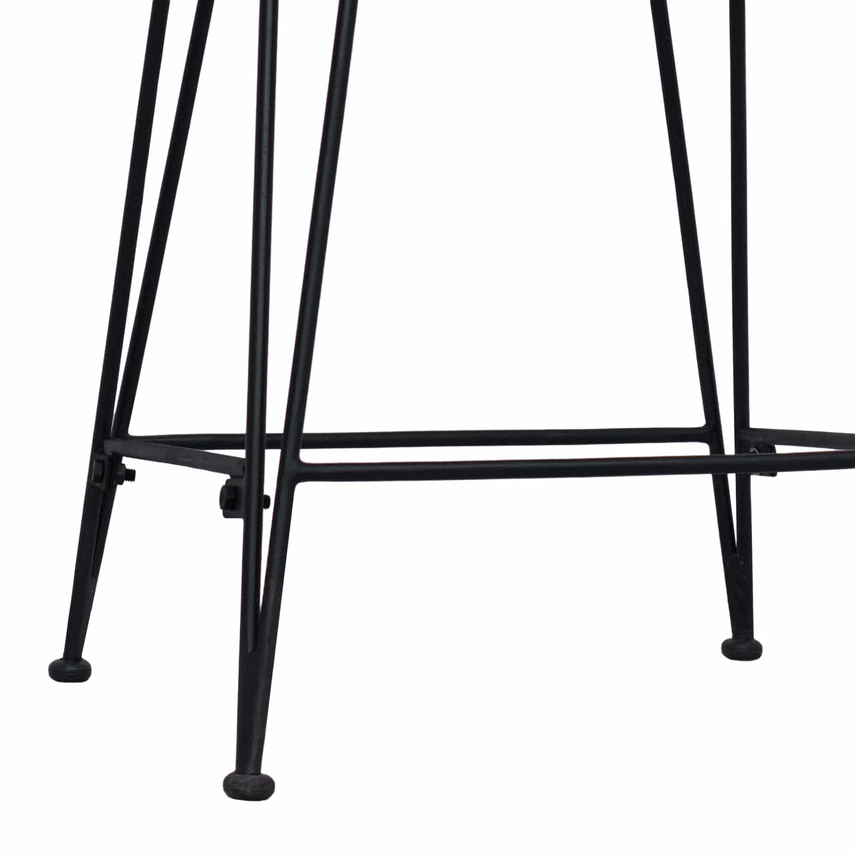 vidaXL Barkruk 2 pcs Naturel 44 x 45 x 76 cm Rattan en staal