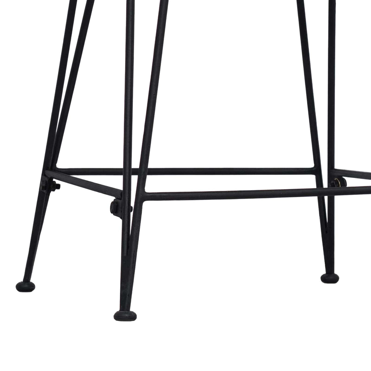 vidaXL Barkruk 2 pcs Naturel 44 x 54 x 96 cm Rattan en staal