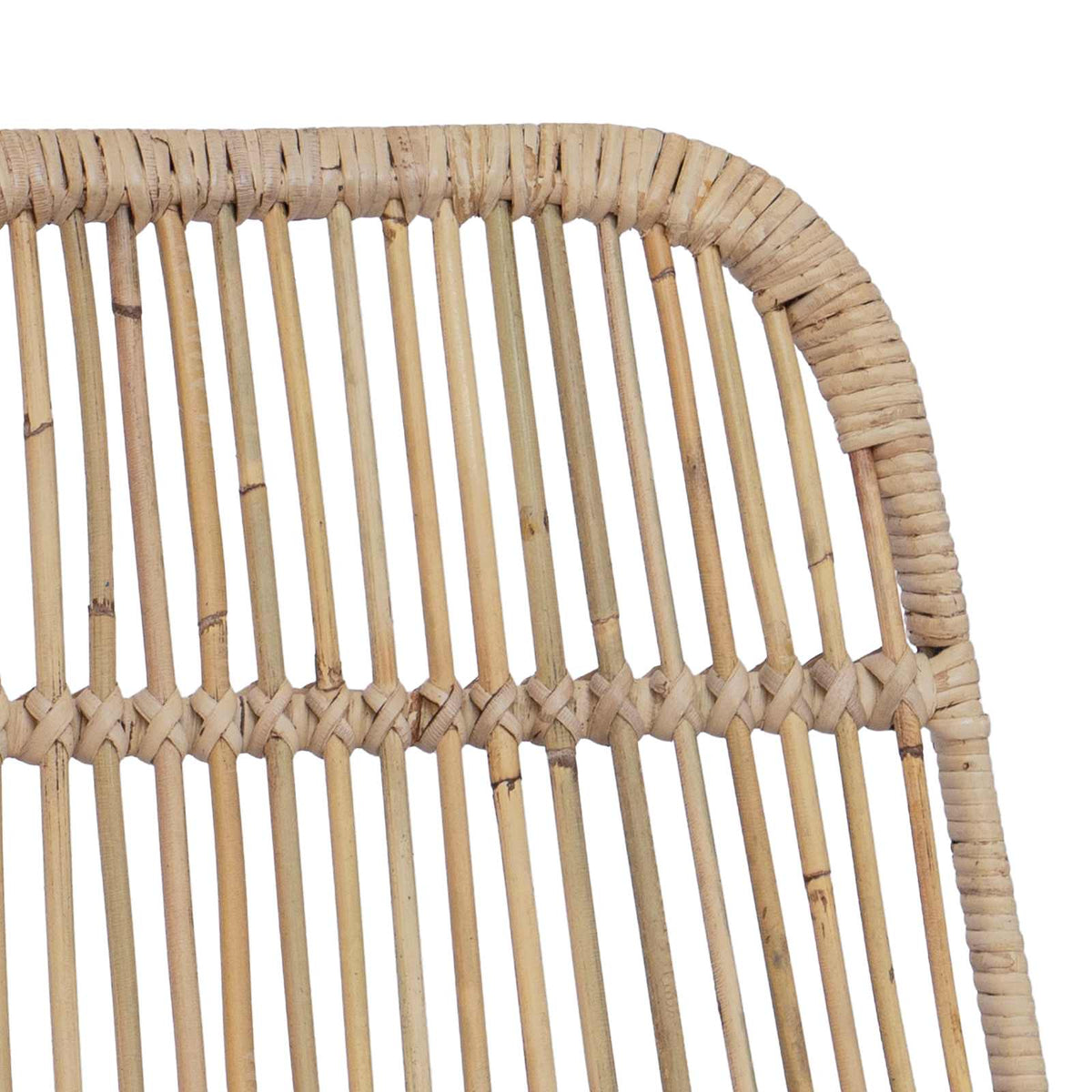 vidaXL Barkruk 2 pcs Naturel 44 x 55 x 109 cm Rattan en staal