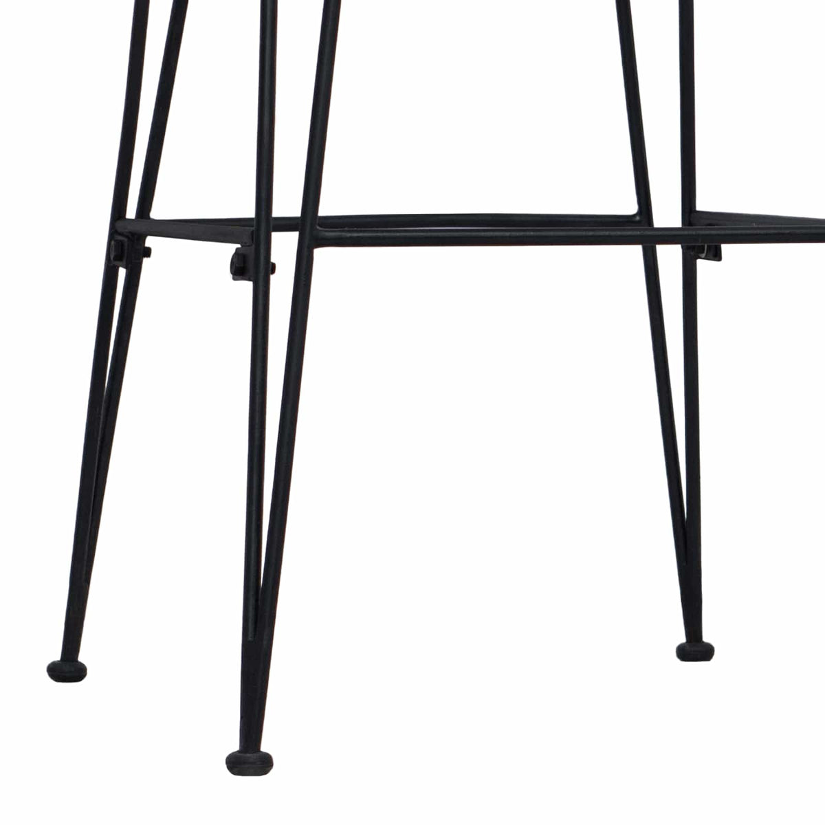 vidaXL Barkruk 2 pcs Naturel 44 x 55 x 109 cm Rattan en staal