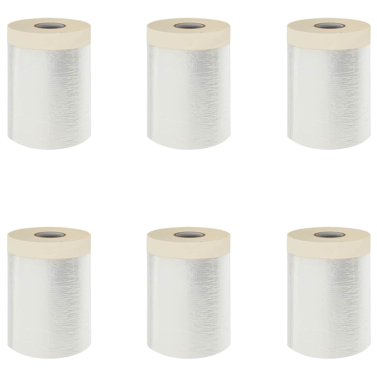 vidaXL Stofdoek met plakband 12 pcs Doorzichtig 55 x 3300 cm HDPE