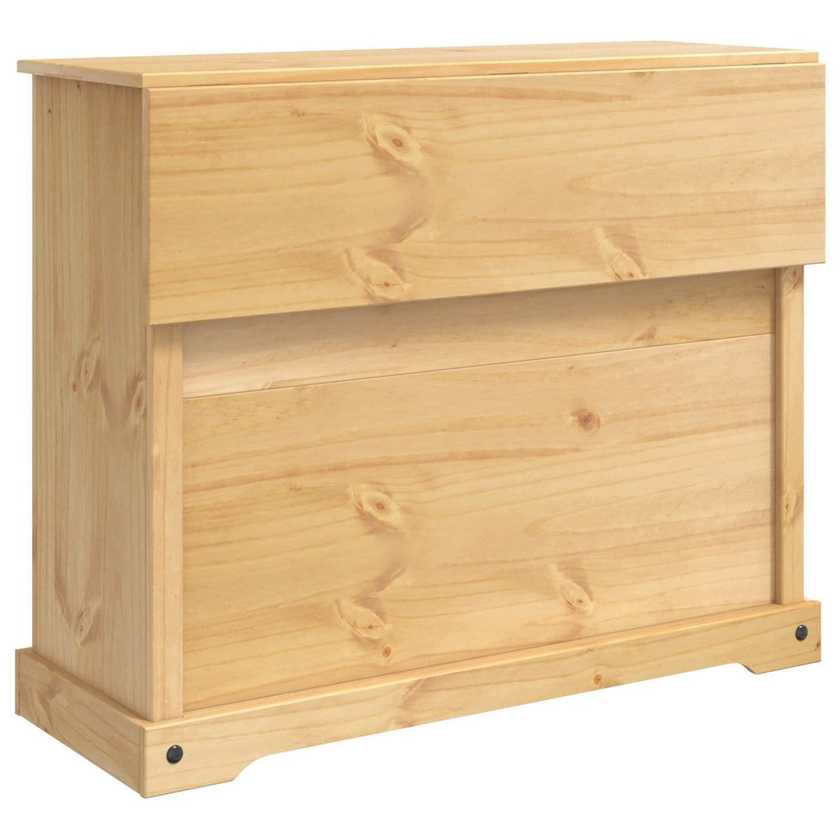 VidaXL Keukenopslag Honing Wax 112 x 70 x 91,5 cm Massief dennenhout