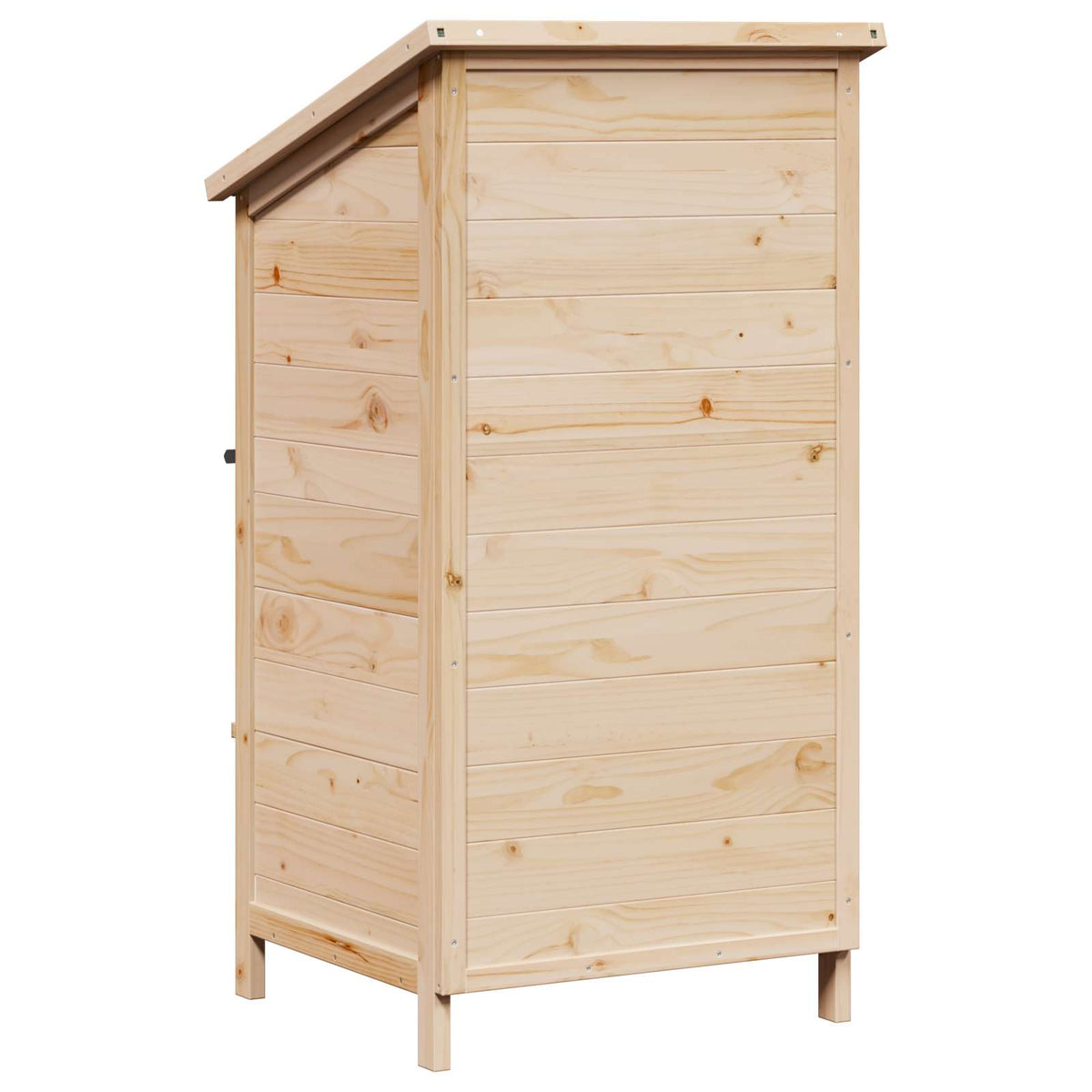 vidaXL Tuinschuur met dak Naturel 59 x 56 x 113,5 cm Massief Vurenhout