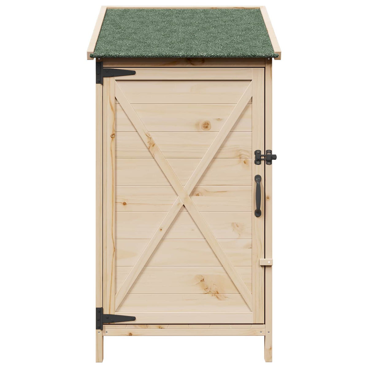 vidaXL Tuinschuur Naturel 59,5 x 56 x 113,5 cm Massief Vurenhout