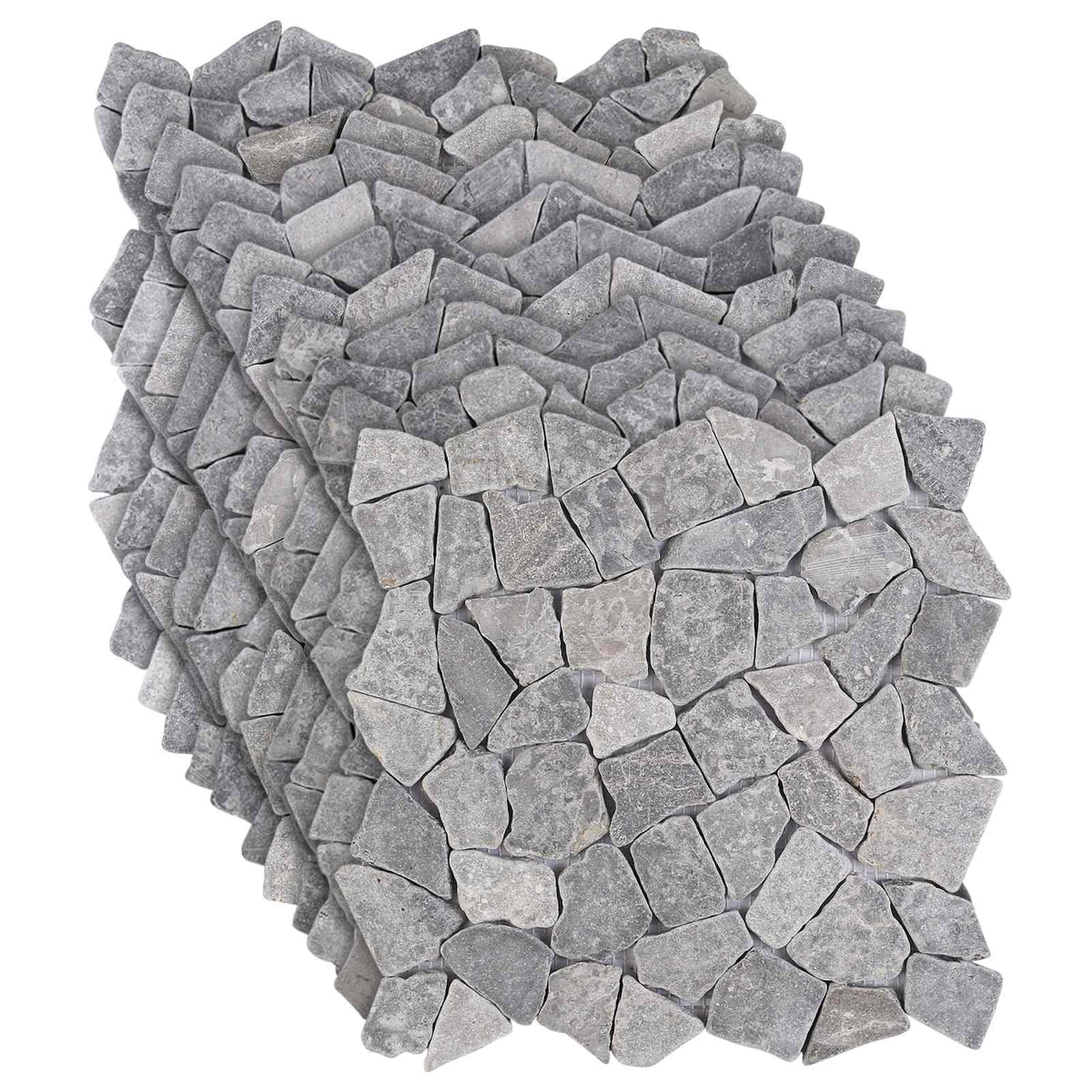 vidaXL Mozaïek Tegels Lichtgrijs 30 x 30 cm Marmer