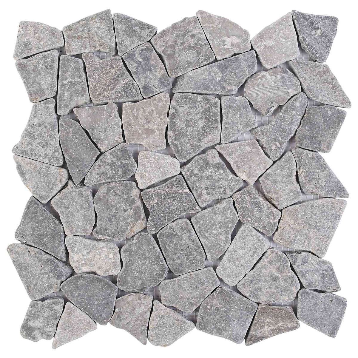 vidaXL Mozaïek Tegels Lichtgrijs 30 x 30 cm Marmer