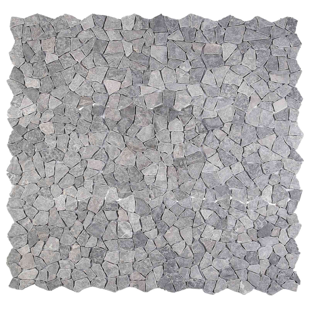 vidaXL Mozaïek Tegels Lichtgrijs 30 x 30 cm Marmer