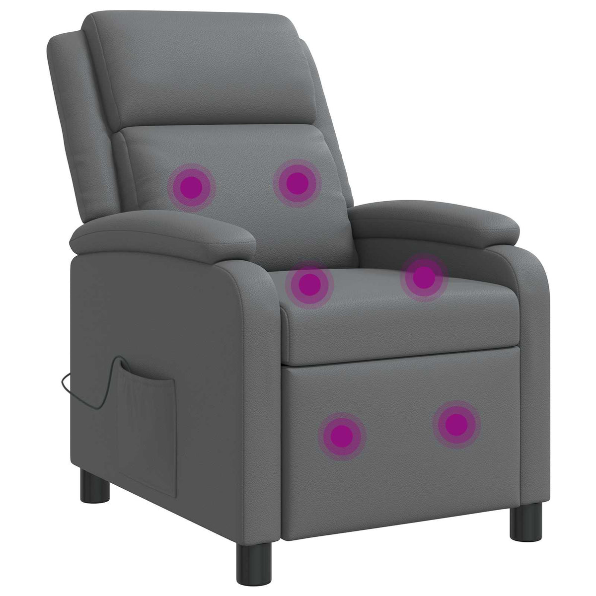 vidaXL Relaxfauteuil Zwart Kunstleer