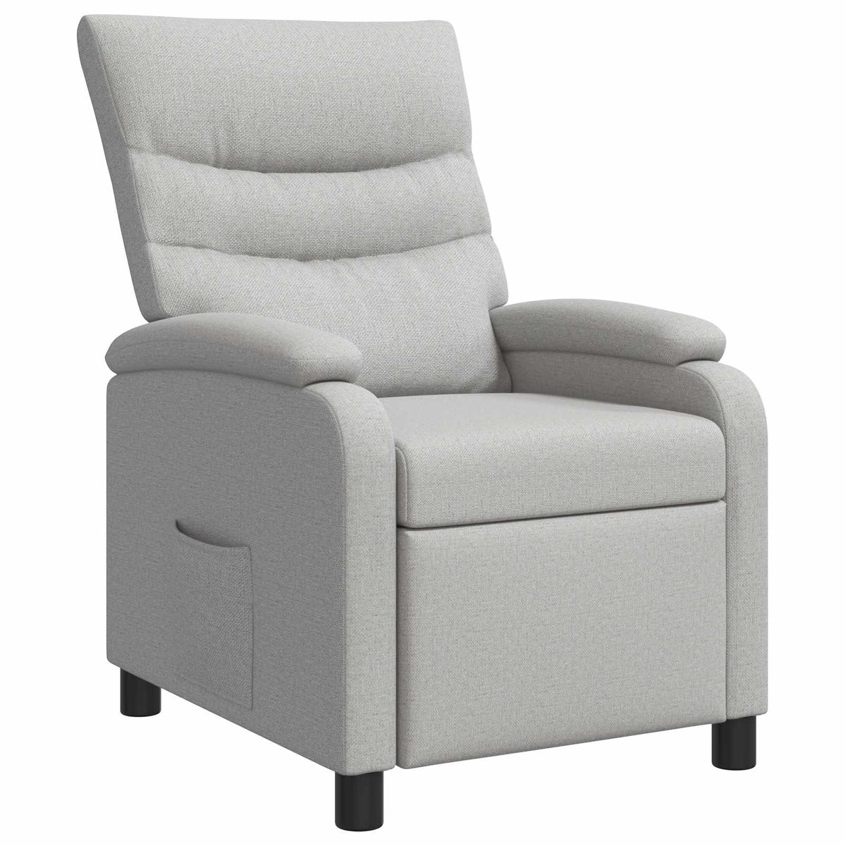 vidaXL Relaxfauteuil Lichtgrijs Stof