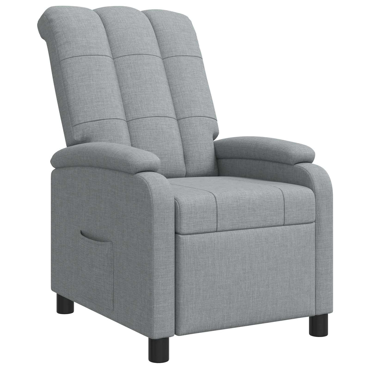 vidaXL Relaxfauteuil Lichtgrijs Stof
