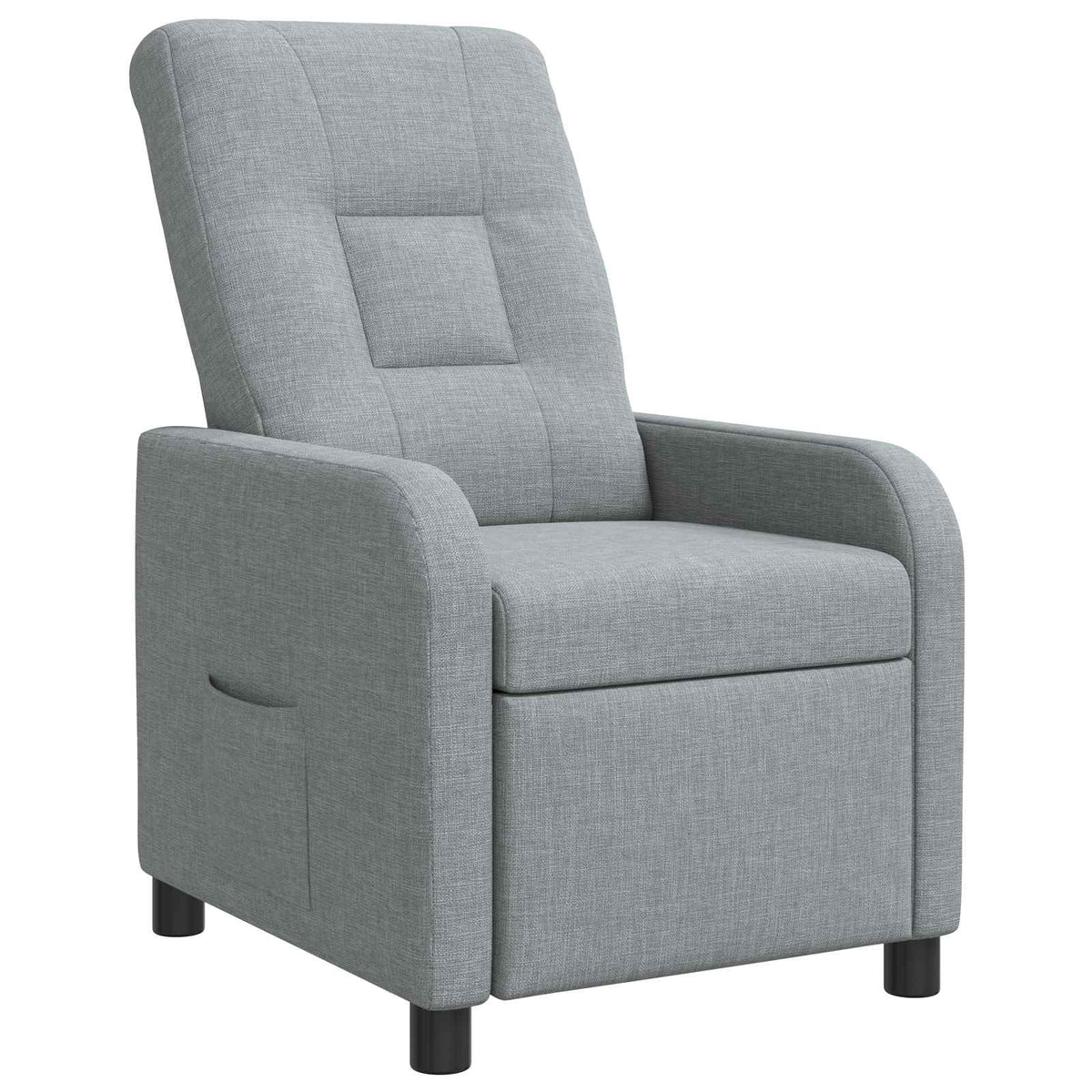 vidaXL Relaxfauteuil Lichtgrijs Stof