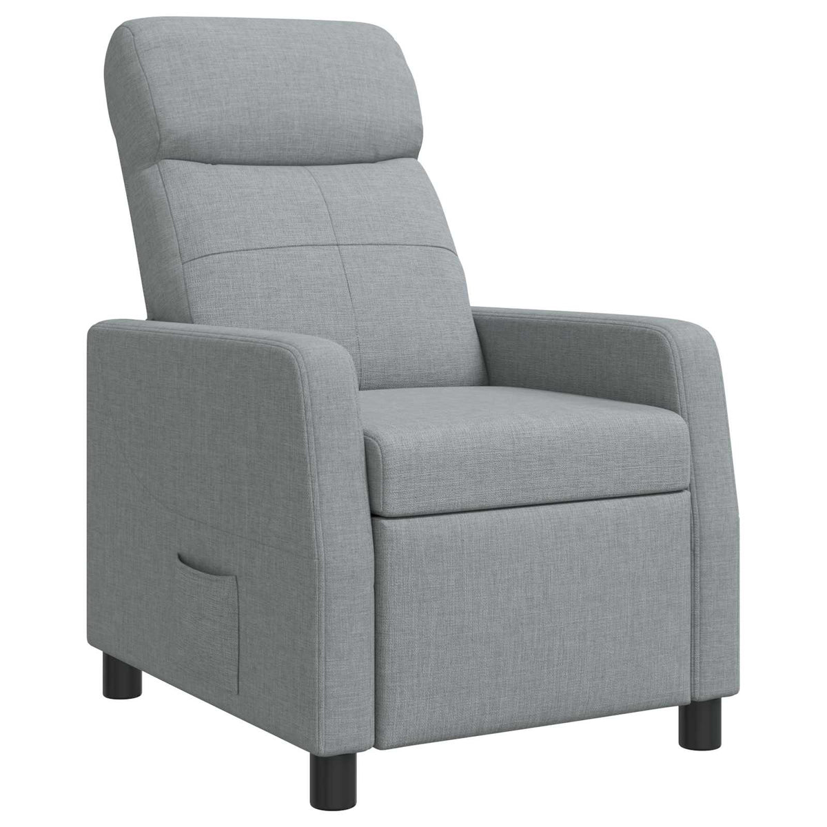 vidaXL Relaxfauteuil Lichtgrijs Stof