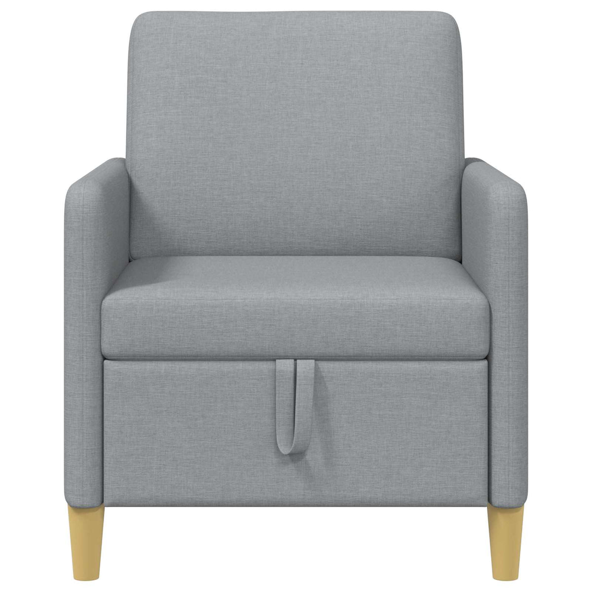 vidaXL Bank met opslag Lichtgrijs 72 x 78 x 87 cm Polyester