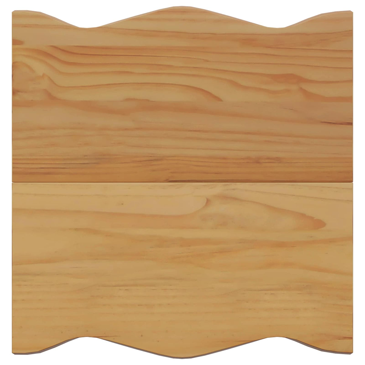VidaXL Bijzettafel EKAI Zwart 50 x 50 x 45,5 cm Massief grenenhout