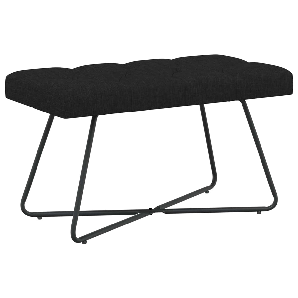 vidaXL Bank met knoopverstelling Lichtgrijs 80 x 40 x 46 cm Stof