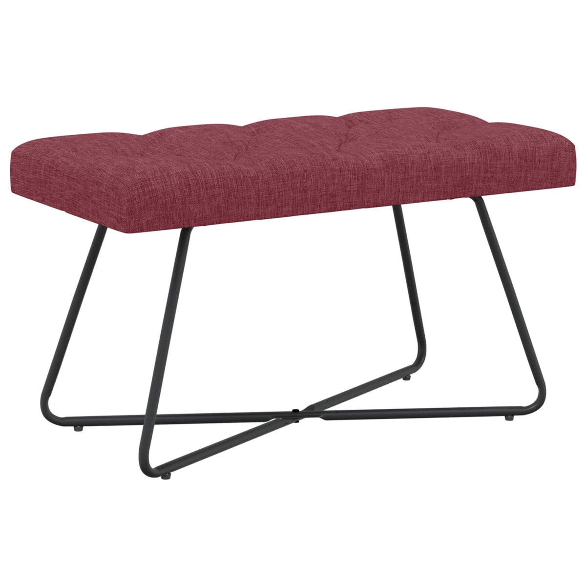 vidaXL Bank met knoopverstelling Lichtgrijs 80 x 40 x 46 cm Stof