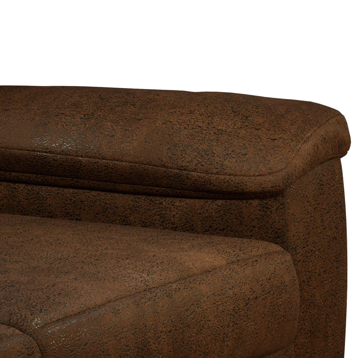 vidaXL Bank Bruin 214 x 90 x 95 cm Nep Suede Leer