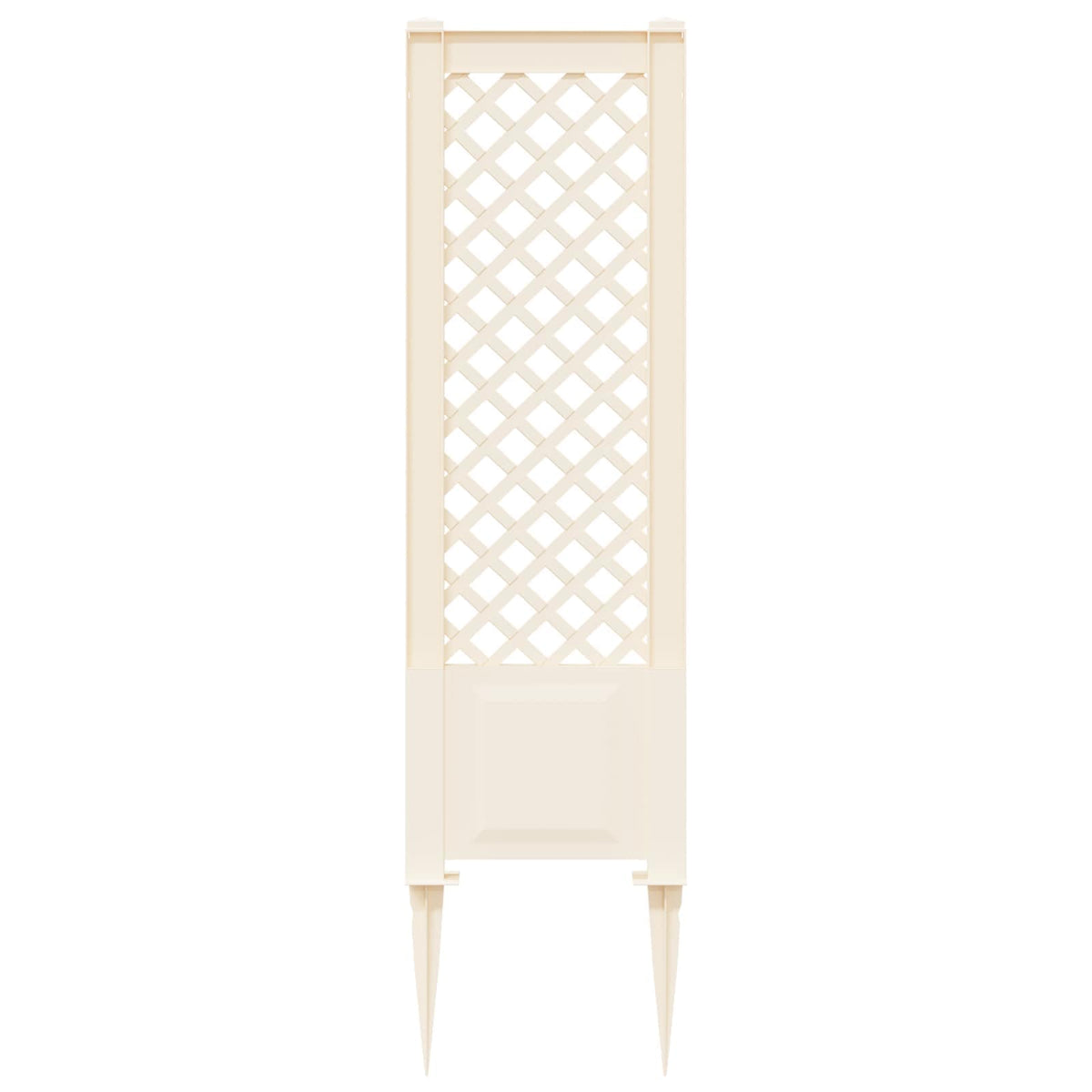 vidaXL Trellis met Spike Wit 43 x 6 x 165 cm PP