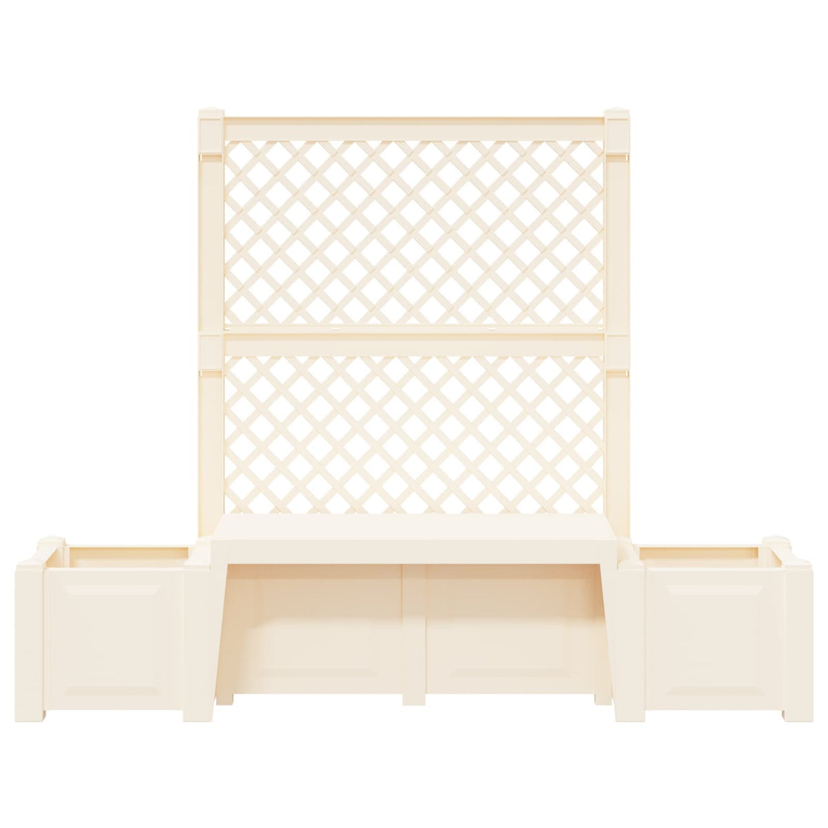 vidaXL Tuinstoel Kopenhagen Wit 173 x 49 x 135,5 cm PP
