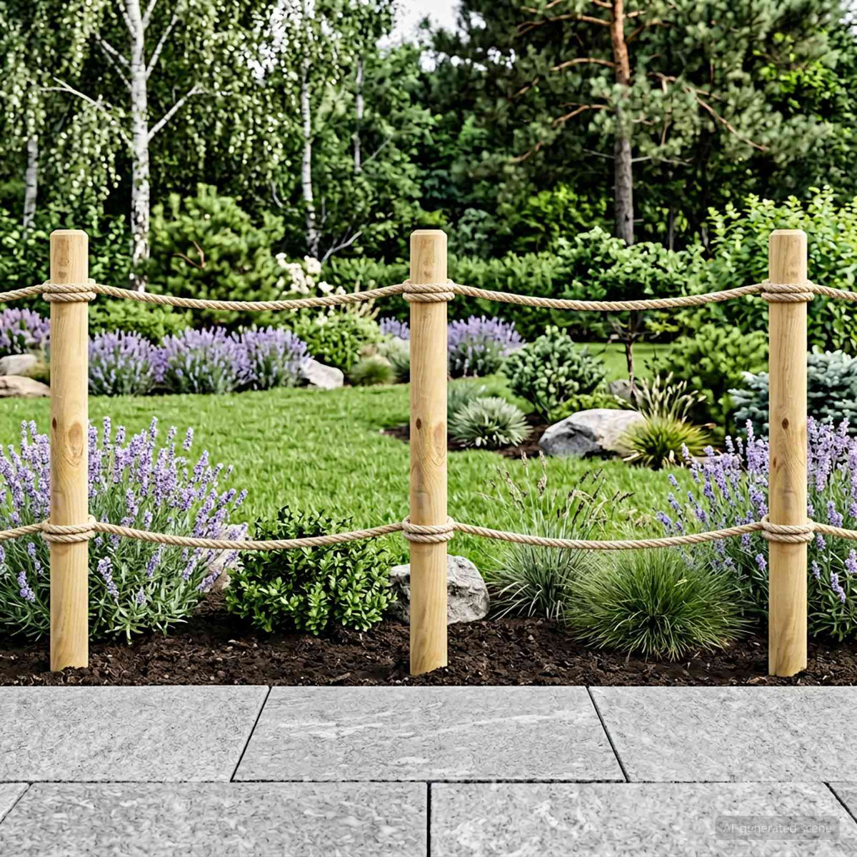 vidaXL Schuttingpalen 5 st Groen 120 cm Massief grenenhout