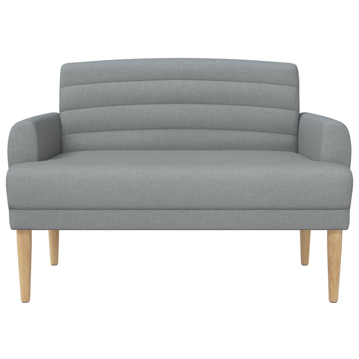 vidaXL Loungebank met knopencomfort Lichtgrijs 116 x 67 x 80 cm Stof