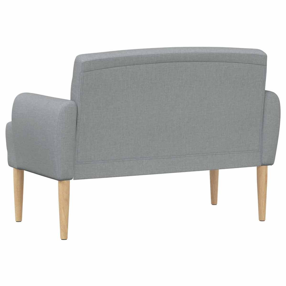 vidaXL Loungebank met knopencomfort Lichtgrijs 116 x 67 x 80 cm Stof