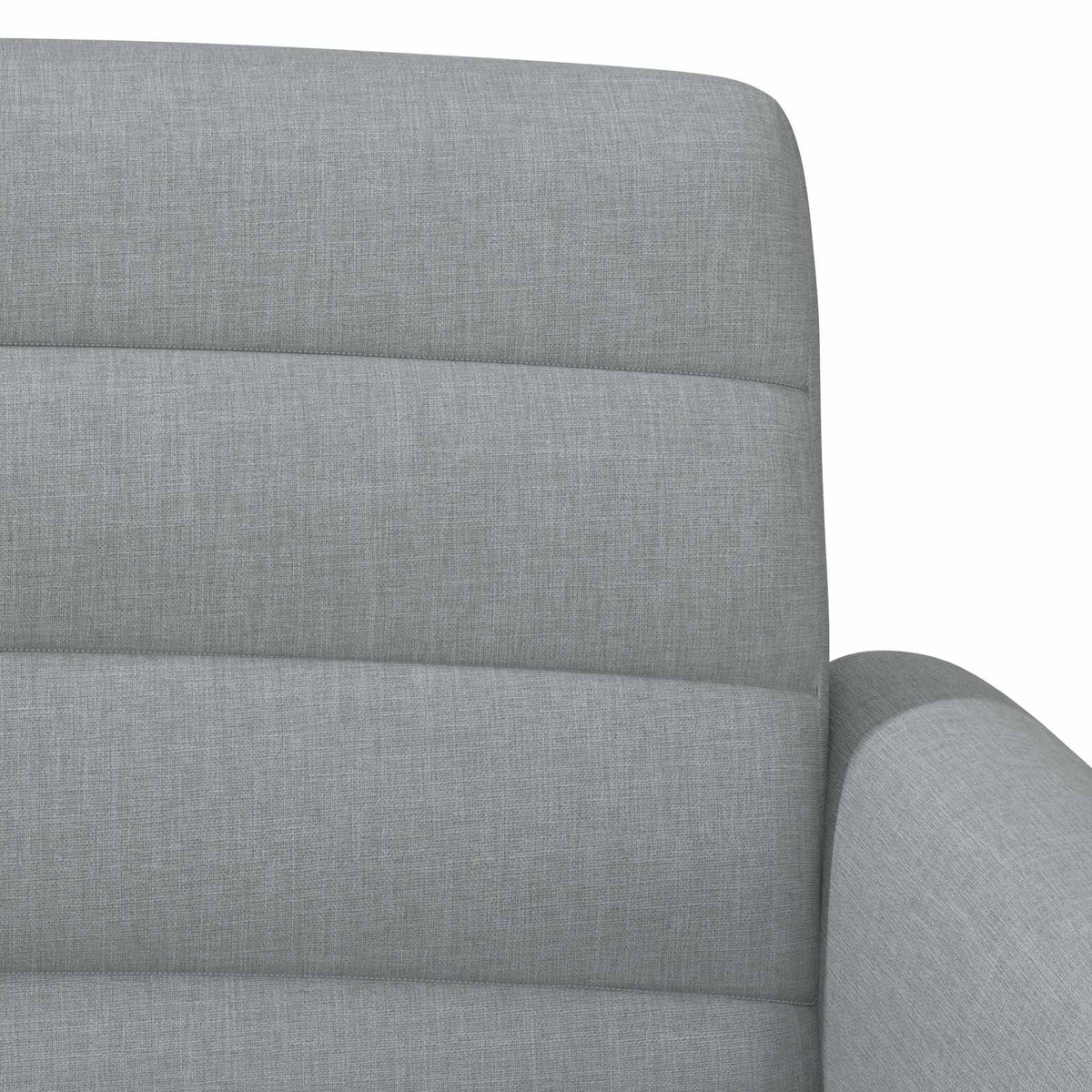 vidaXL Loungebank met knopencomfort Lichtgrijs 116 x 67 x 80 cm Stof