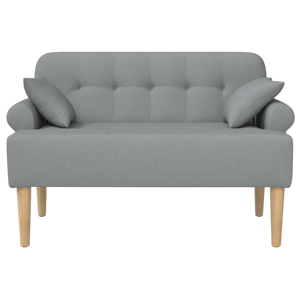vidaXL Loungebank met knopencomfort Zwart 120 x 65 x 79 cm Stof