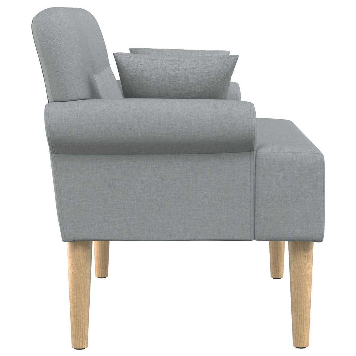 vidaXL Loungebank met knopencomfort Zwart 120 x 65 x 79 cm Stof