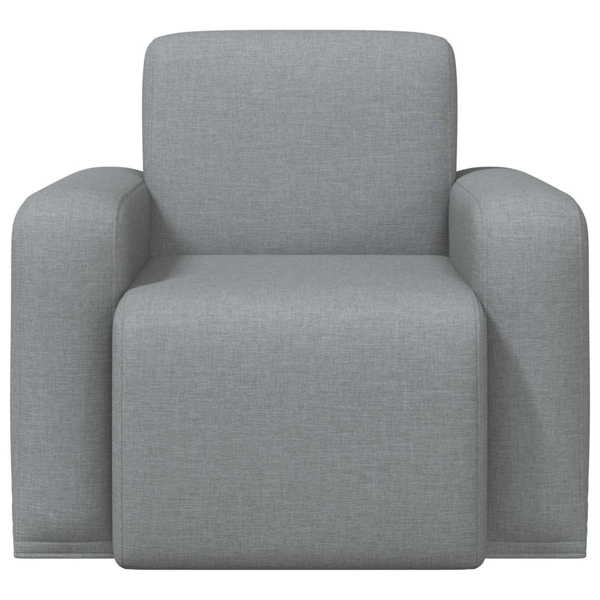 vidaXL Fauteuil Lichtgrijs Stof