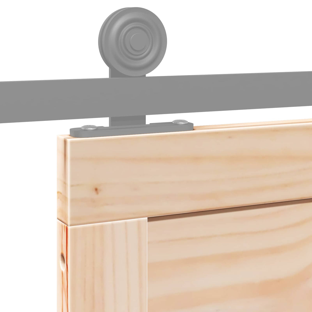 vidaXL Schuifdeur Bruin 100 x 210 cm Massief grenenhout