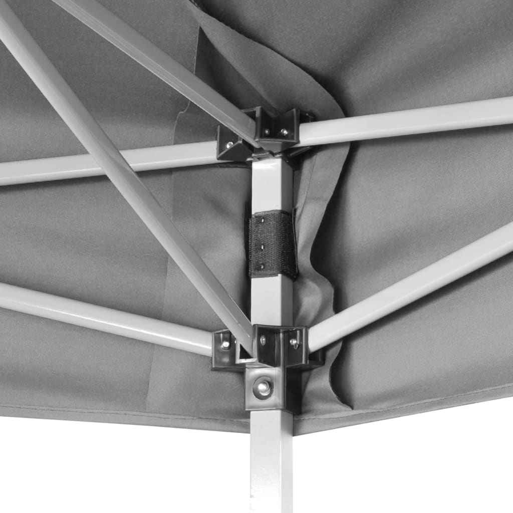 vidaXL Partytent pop-up zeshoekig inklapbaar 3,6x3,1 m grijs