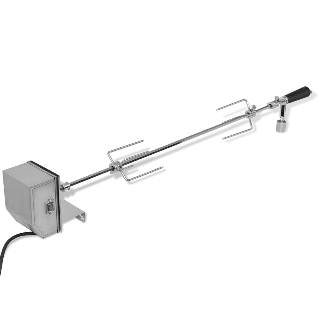 vidaXL BBQ Draaispit met professionele motor staal 900 mm - Aashly
