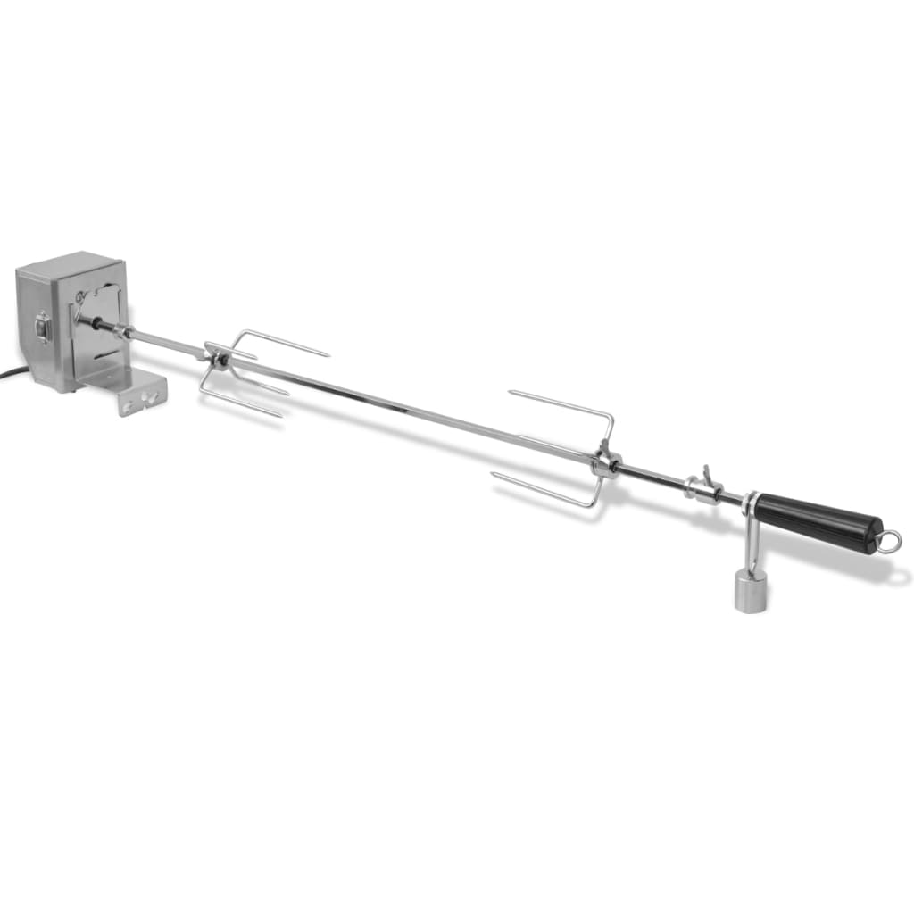 vidaXL BBQ Draaispit met professionele motor staal 900 mm - Aashly