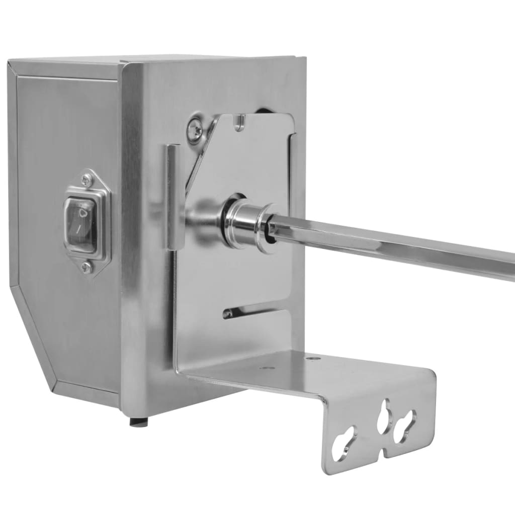 vidaXL BBQ Draaispit met professionele motor staal 900 mm - Aashly