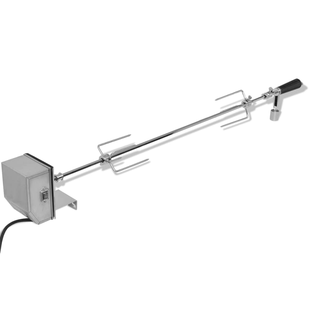 vidaXL BBQ Draaispit met professionele motor staal 900 mm - Aashly