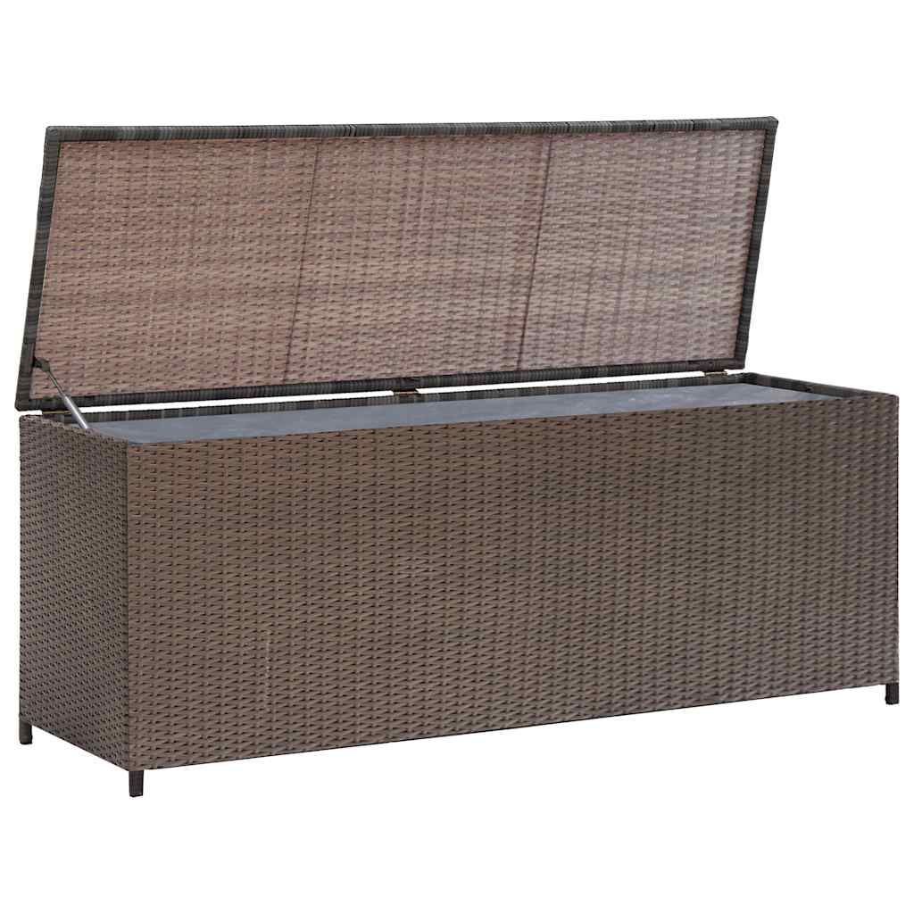 vidaXL Tuinbox 120x50x60 cm poly rattan zwart - Aashly