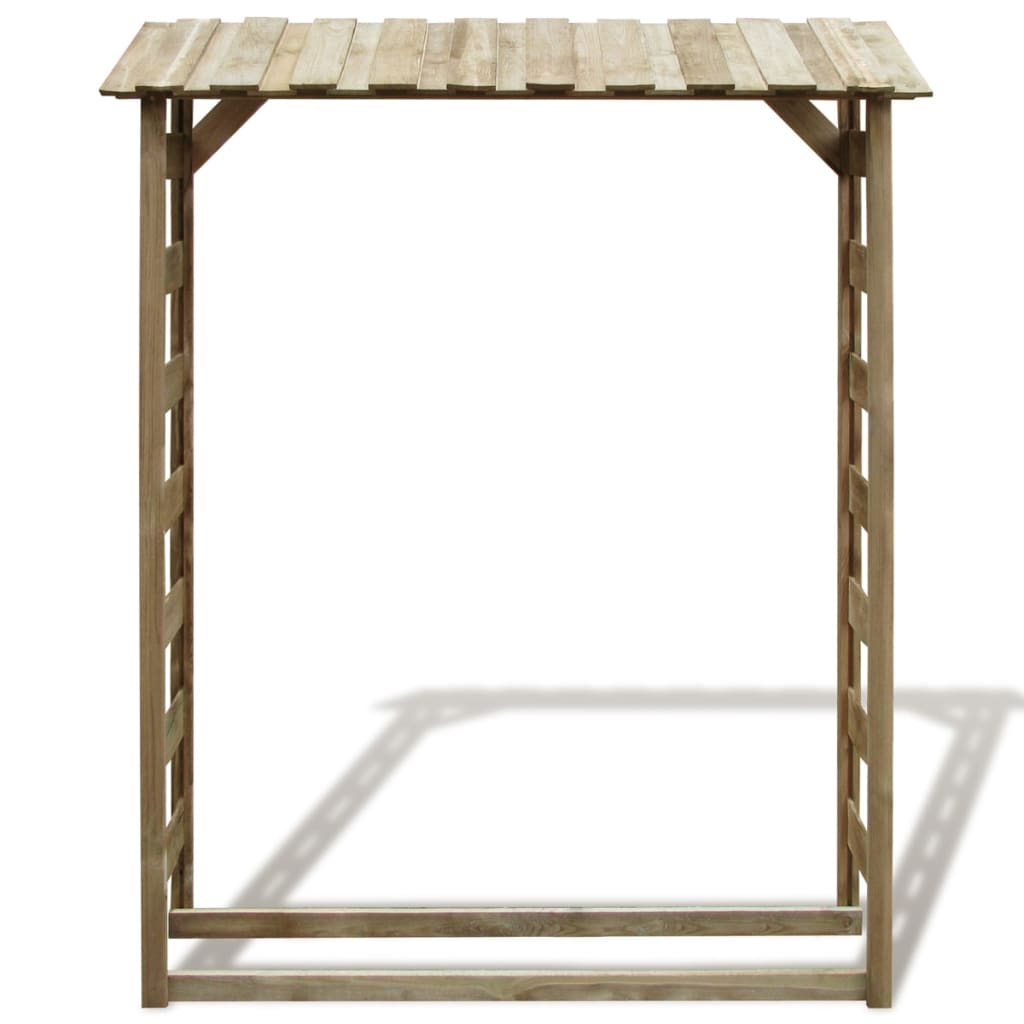 vidaXL Haardhoutopslag 150x44x176 cm geïmpregneerd grenenhout - Aashly