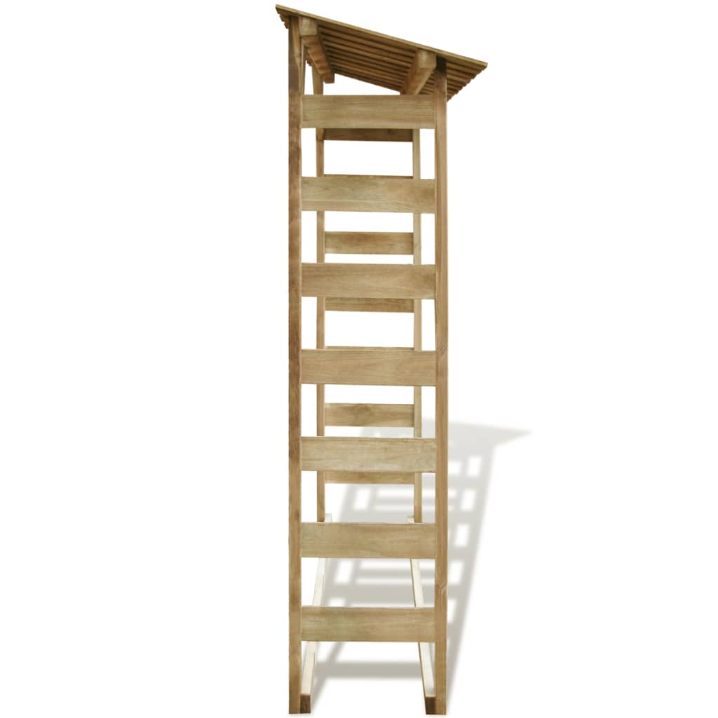 vidaXL Haardhoutopslag 150x44x176 cm geïmpregneerd grenenhout - Aashly